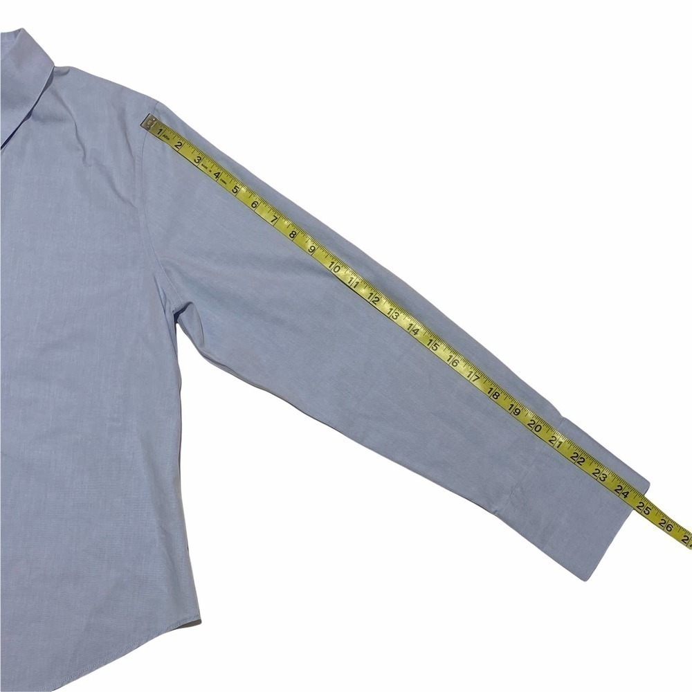 Kenar Solid Blue Long Sleeve Button Down Shirt - image 8